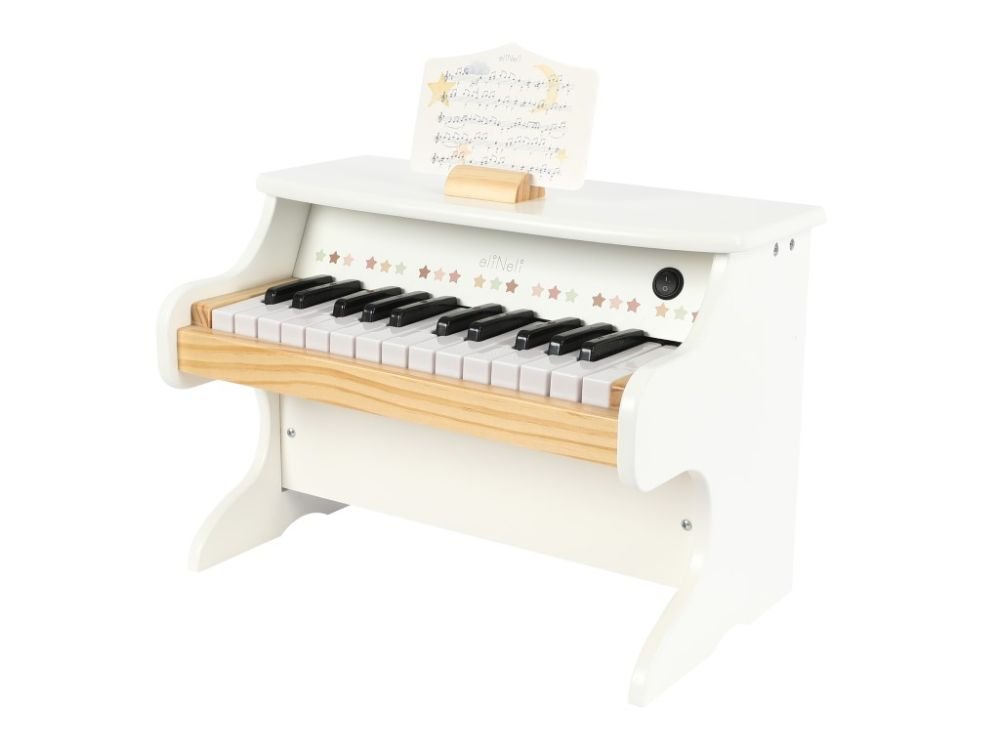 Medinis muzikos staliukas su instrumentais