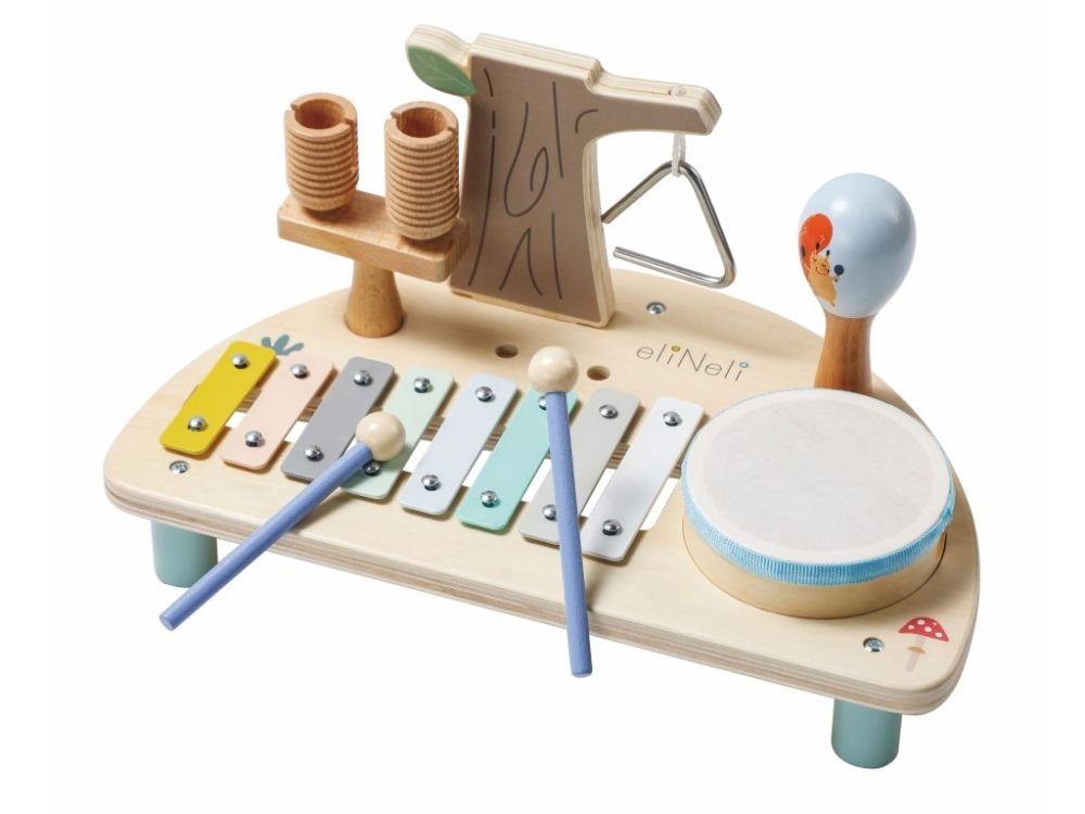 Muzikinis stalas vaikams su 5 instrumentais