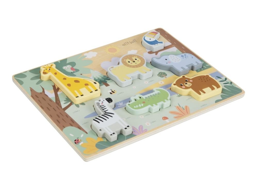 Dėlionė su gyvūnais iš zoologijos sodo