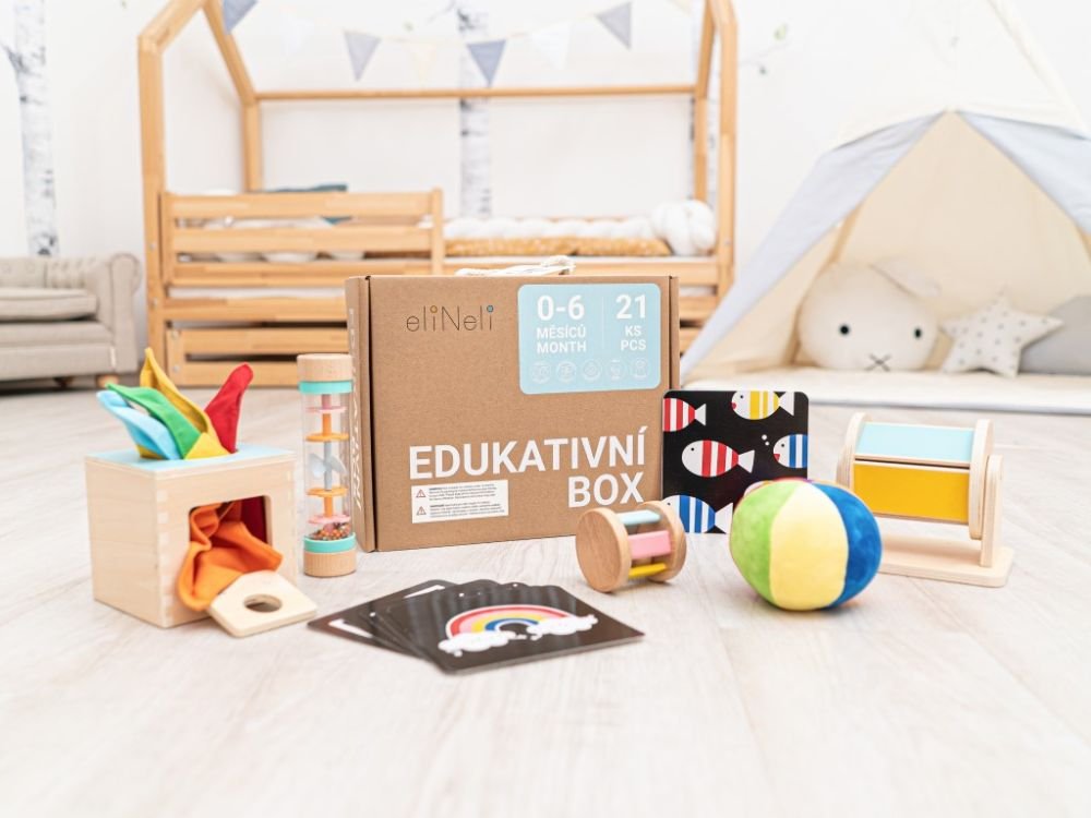 Edukacinė dėžutė 0 - 6 mėn.