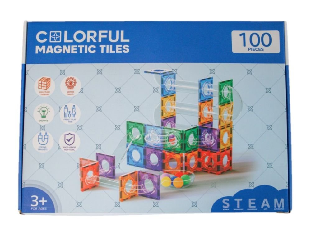 Magnetinė konstruktoriaus trasa su tuneliais