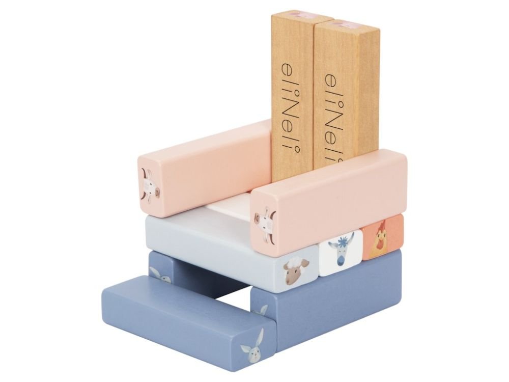 Medinė Jenga bokšto kaladėlių dėlionė