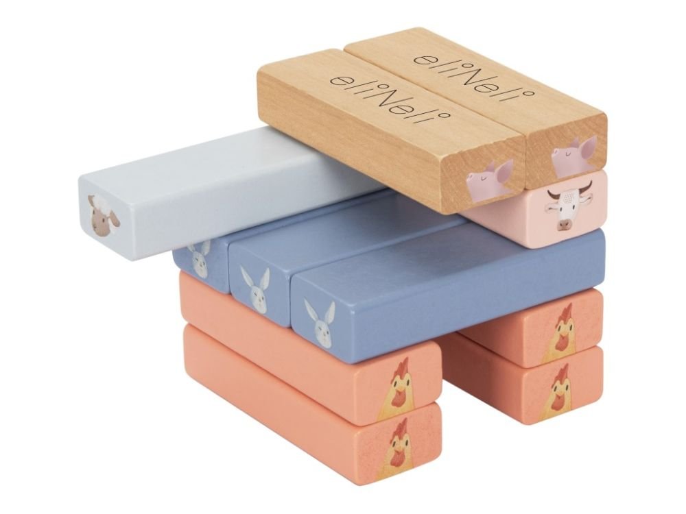 Medinė Jenga bokšto kaladėlių dėlionė