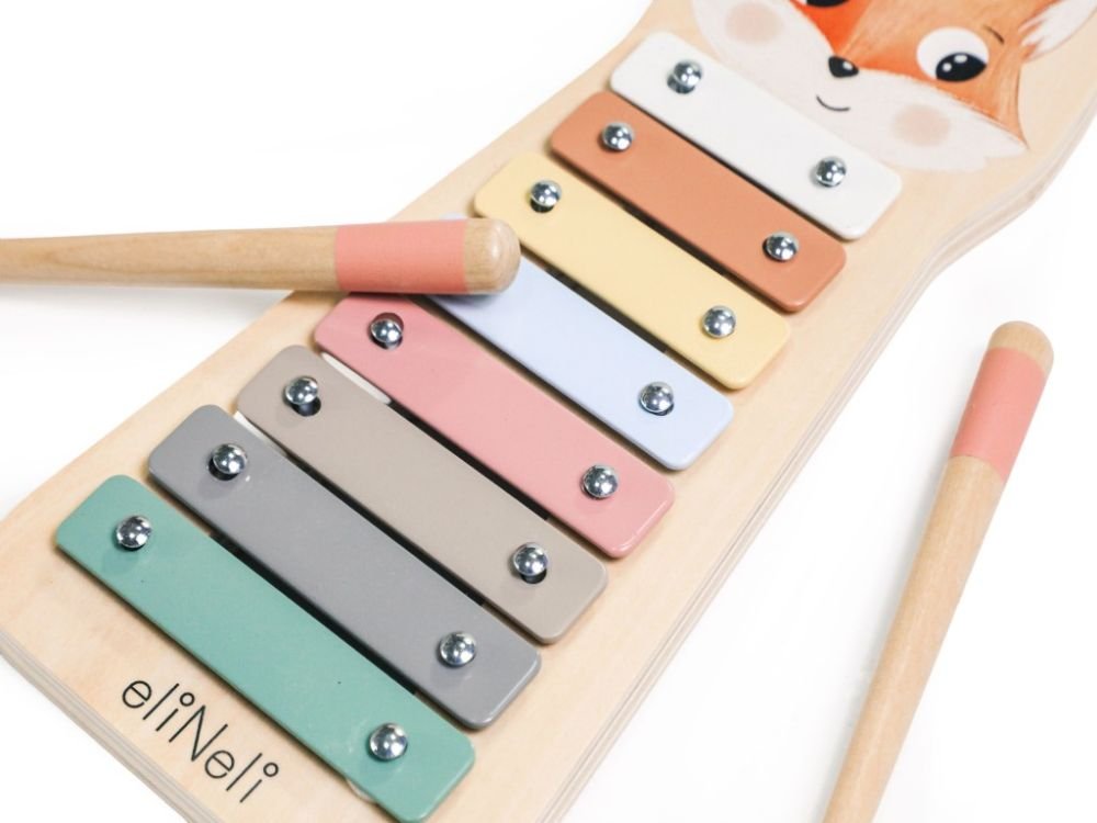 Medinis vaikiškas ksilofonas - Lapė