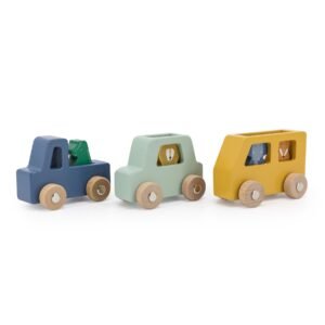 Medinis gyvūnėlių automobilių rinkinys